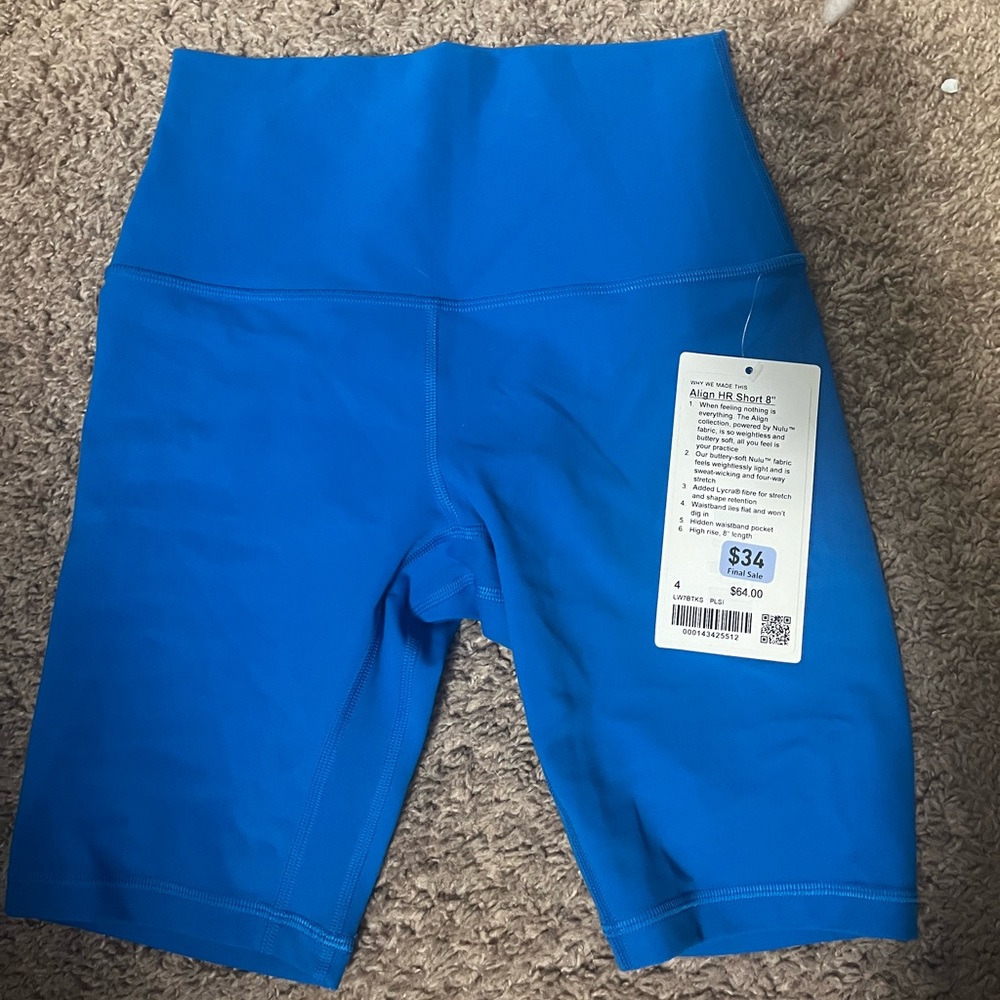 Lululemon align biker shorts 8” NWT